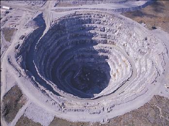 Another BHP hole: Panda Pit, Ekati diamond mine, Northwest Territories